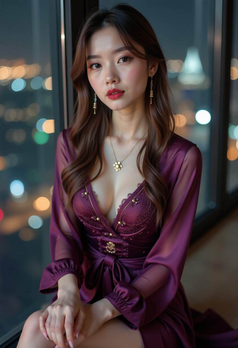 清晨第一架787起飞延时摄影